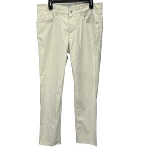 Peter Millar Crown Sport Performance Five Pocket Pants Stone Size 34x30 Mens